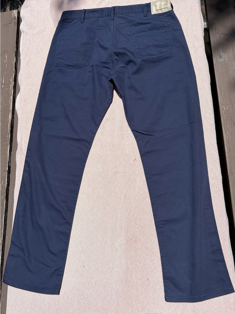 Patagonia Navy Men’s Twill Traveler 5 Pocket Chino Pant- 35 x 32 - Picture 7 of 7